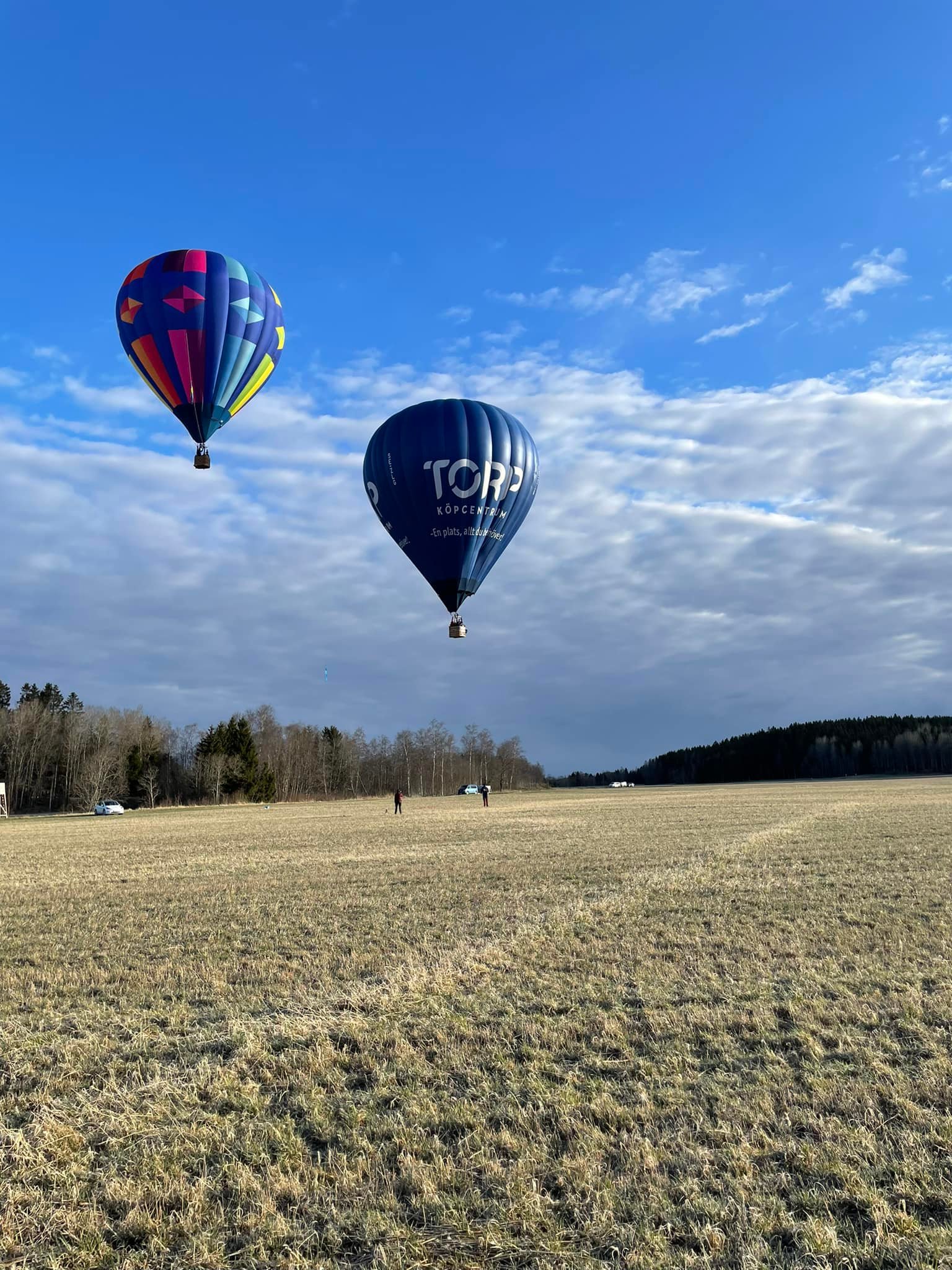 Ballongerna vid målkorset